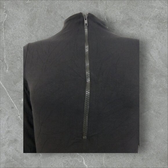 Naked Wardrobe Compression Long Sleeve Half Zip Neck Top Sz Small Womens Black - Picture 13 of 14
